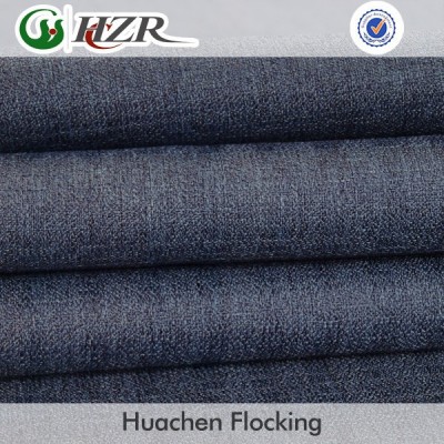 100% polyster Faux linen fire retardant fabric for making soundproof curtain